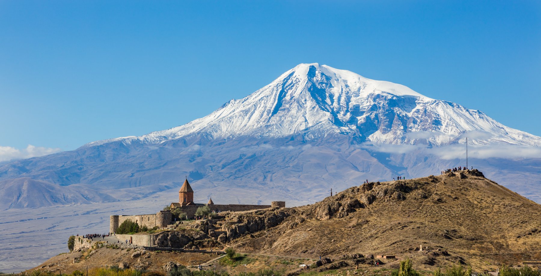 Khor Virap monastery and Mount Ararat